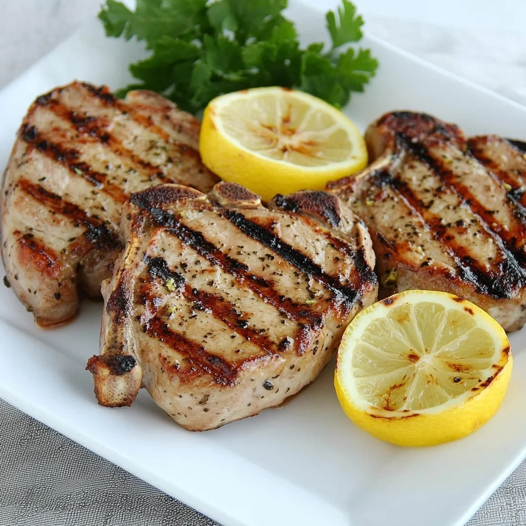 Easy Grilled Lemon Pepper beef Chops