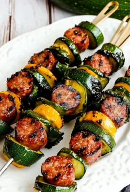 Easy Kabobs with Zucchini and Sausage