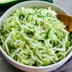 Green Cabbage Cucumber Salad