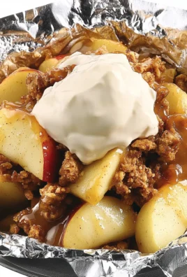 Grilled Caramel Apple Crunch
