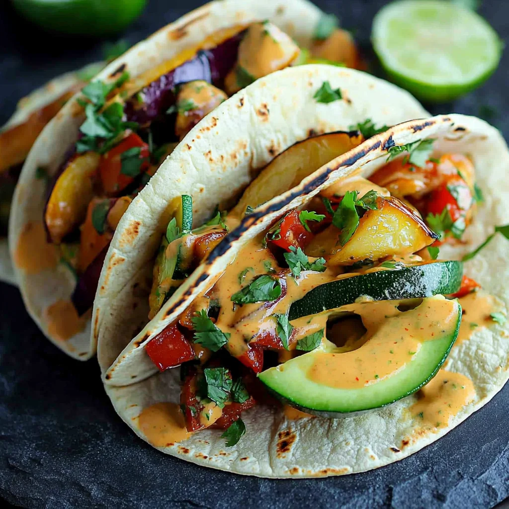 Grilled Thai Vegetable Tacos Recipe