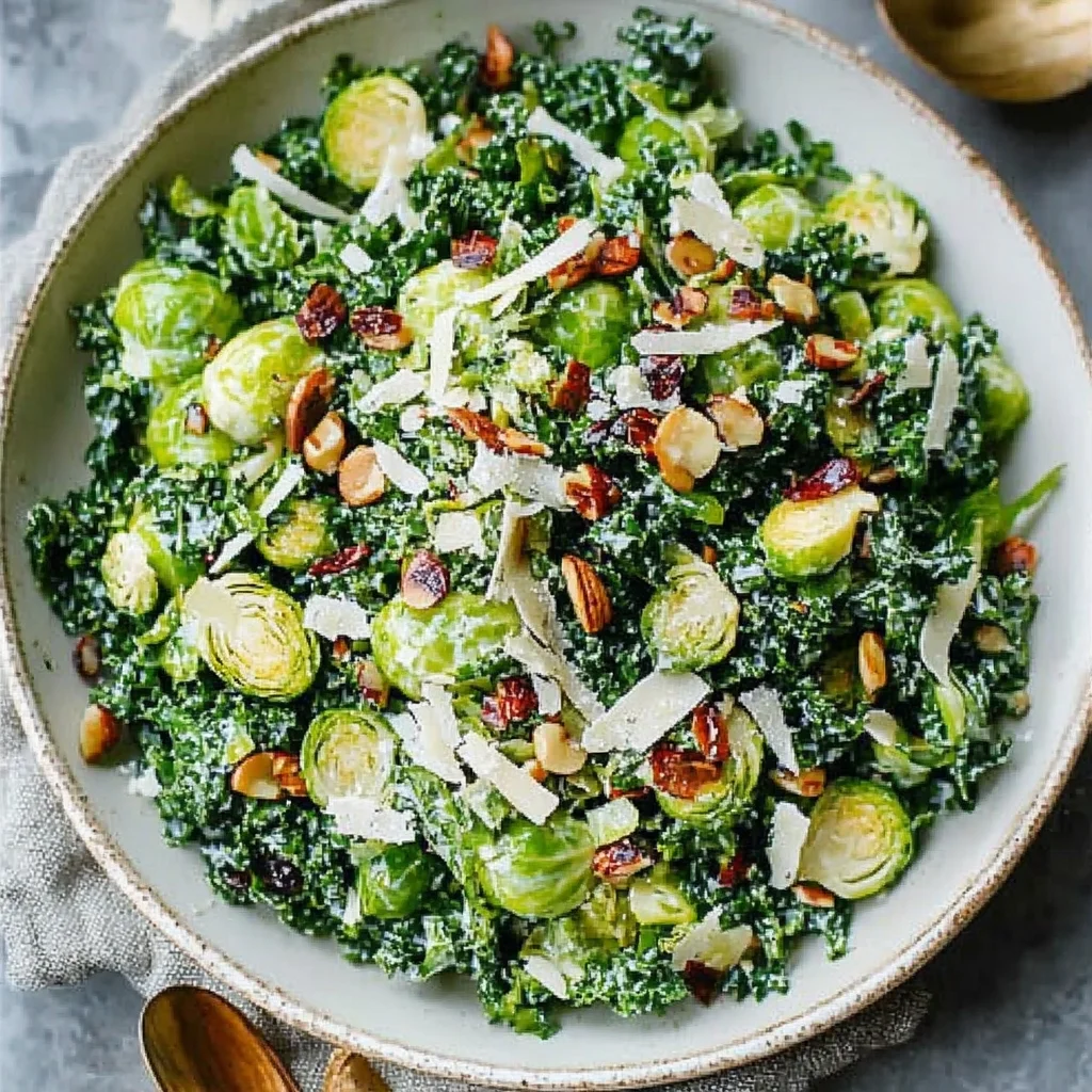 Kale and Brussels Sprout Salad