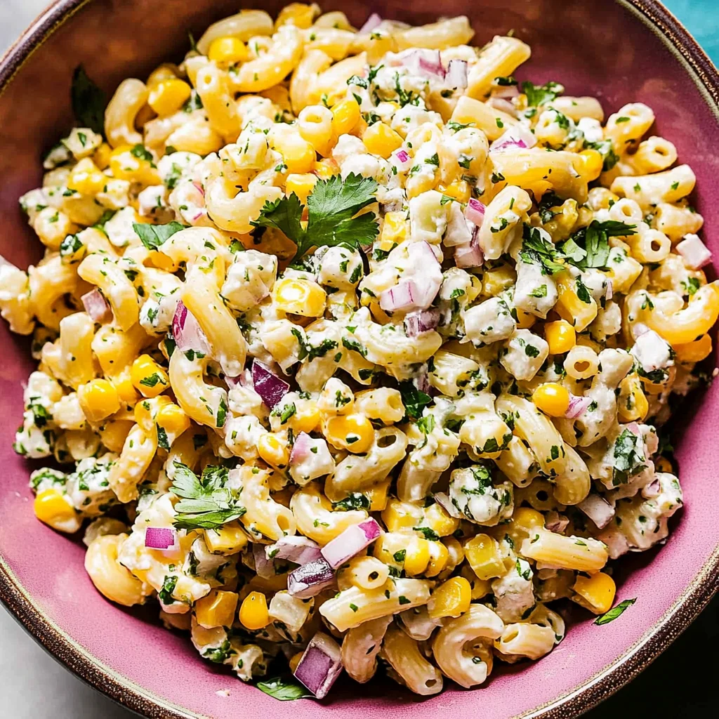 Mexican Street Corn Pasta Salad Recipe