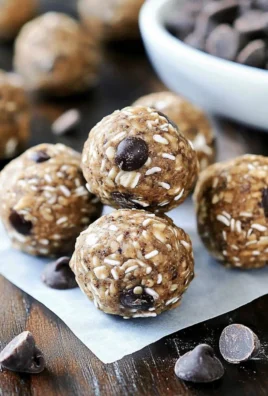 No Bake Chocolate Chip Energy Bites