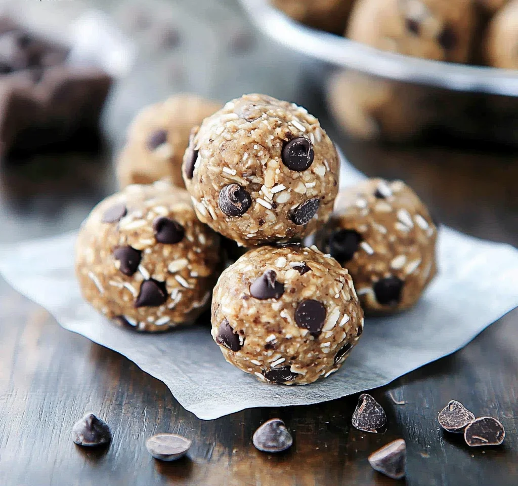 No Bake Chocolate Chip Energy Bites