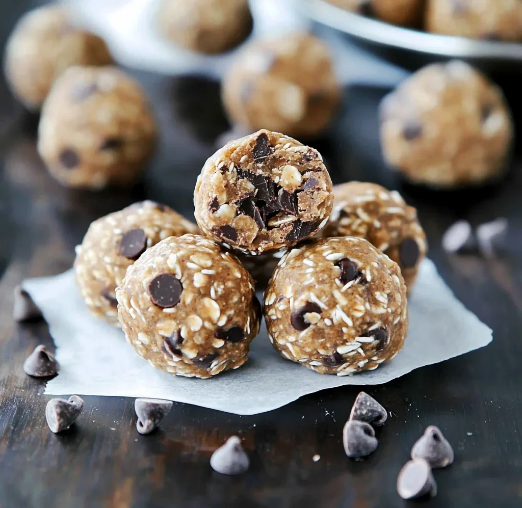 No Bake Chocolate Chip Energy Bites