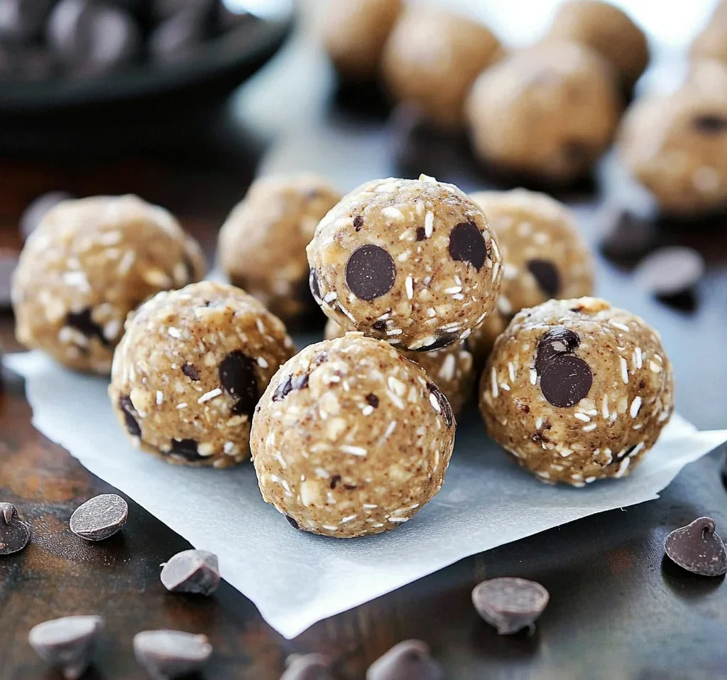 No Bake Chocolate Chip Energy Bites