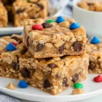 No Bake Peanut Butter Cereal Bars