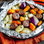 Sausage Foil Packets with Vegetables