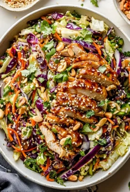 Sesame Chicken Cabbage Crunch Salad