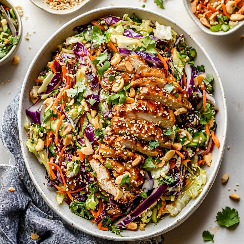 Sesame Chicken Cabbage Crunch Salad