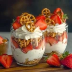 Strawberry Pretzel Salad Parfaits Recipe