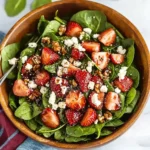 Strawberry Spinach Salad with Strawberry Balsamic