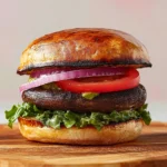 The Best Grilled Portobello Mushroom Burger