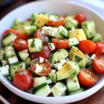 Tomato, Cucumber, Avocado Salad