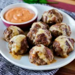 Turkey Bacon Cheeseburger Meatballs