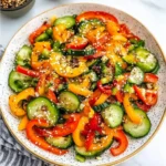Viral TikTok Cucumber & Bell Pepper Salad