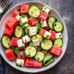 Watermelon Cucumber Salad Recipe