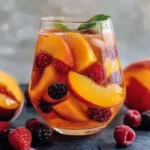 Chilled Peach Moscato Sangria