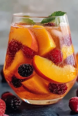Chilled Peach Moscato Sangria