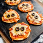 Easy Mini Halloween Pizzas