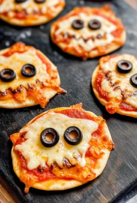 Easy Mini Halloween Pizzas