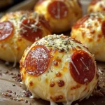 Easy Pepperoni Pizza Bombs