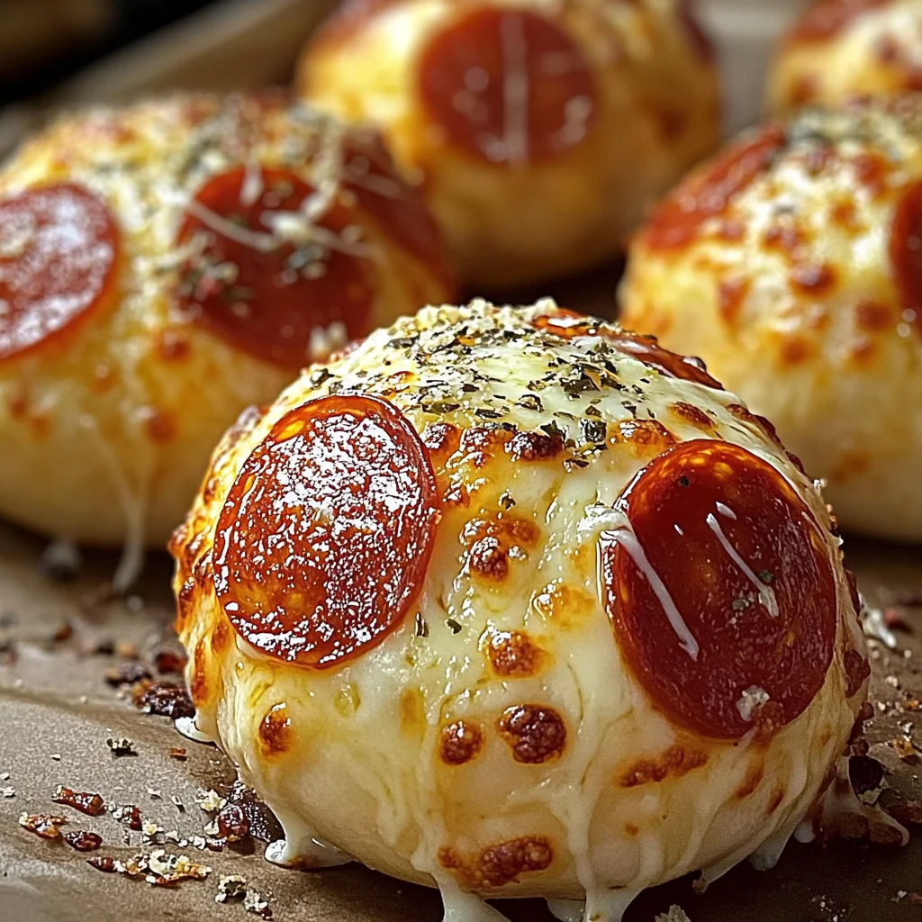 Easy Pepperoni Pizza Bombs