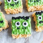 Frankenstein Halloween Rice Krispie Treats