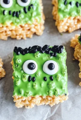 Frankenstein Halloween Rice Krispie Treats