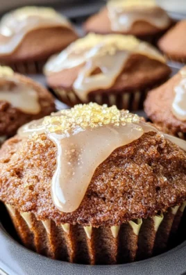 Glazed Gingerbread Muffins