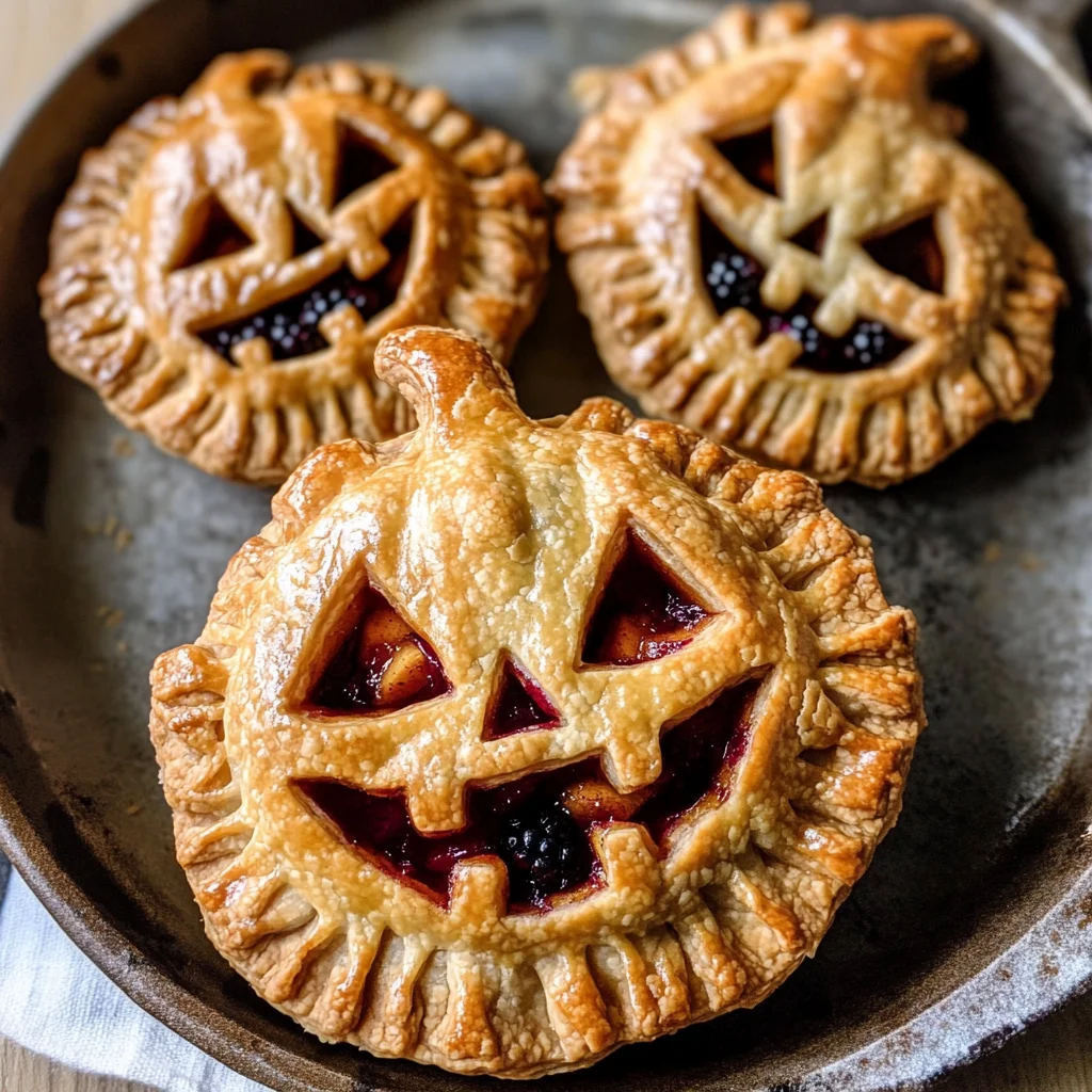 Jack-O-Lantern Hand Pies
