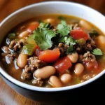 Pinto Beans Green Chile And Beef Soup