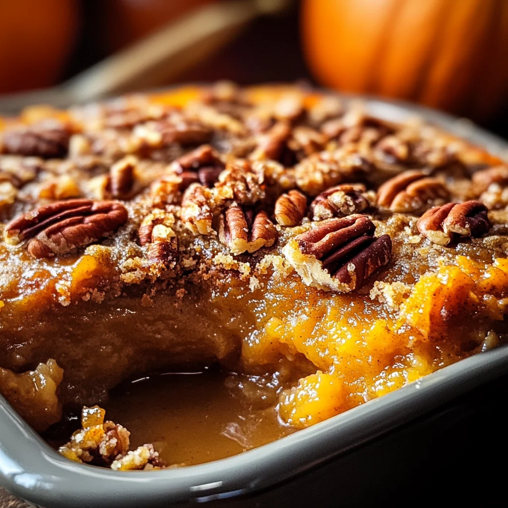 Pumpkin Pecan Cobbler
