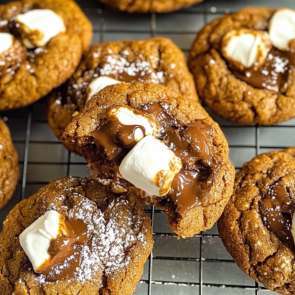 Pumpkin S'mores Cookies