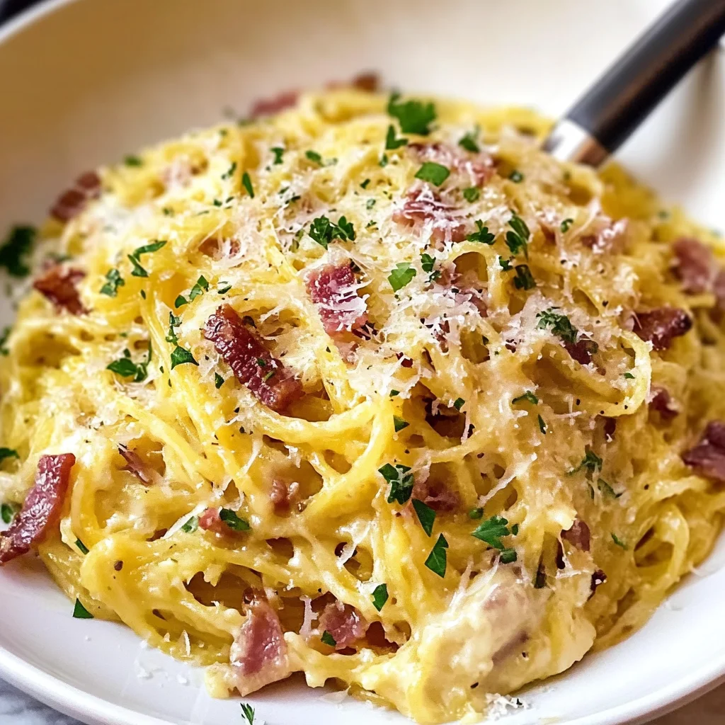 Spaghetti Squash Carbonara