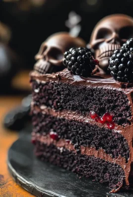 Spooky Black Velvet Halloween Cake