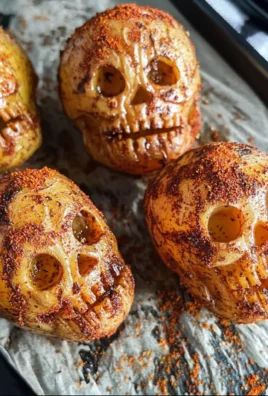 Spooky Halloween Skull Potatoes