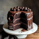 Vegan Chocolate Layer Skull Cake