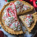 White Chocolate Candy Cane Pie