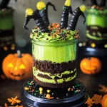 Witches Brew Halloween Cake Jars
