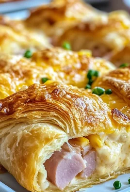 chicken chicken ham and Cheese Croissant Breakfast Casserole